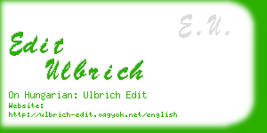 edit ulbrich business card